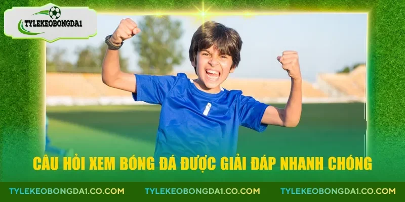 Câu hỏi xem bóng đá được giải đáp nhanh chóng